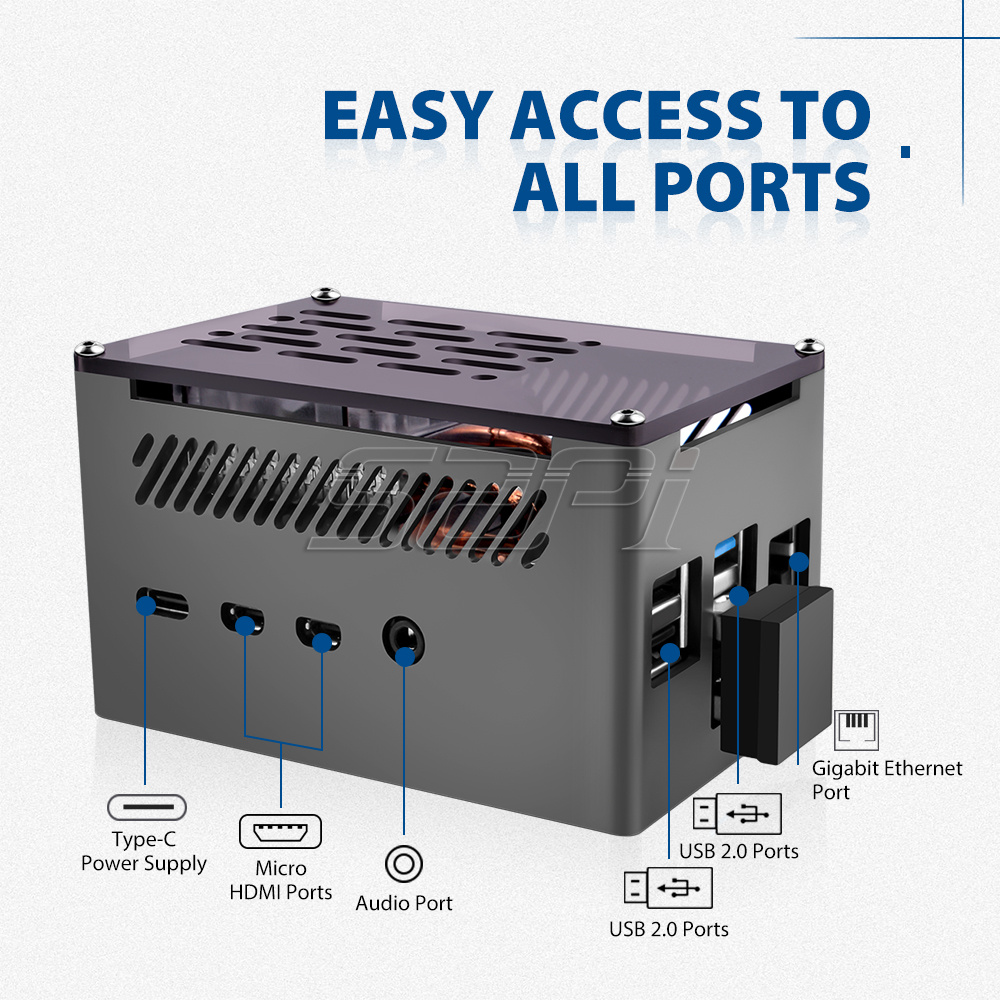 4つのバックパック,アルミニウムレンガ,黒のチェックシェル, - Argon One V3 M.2 Nvme Case のレビューと価格
